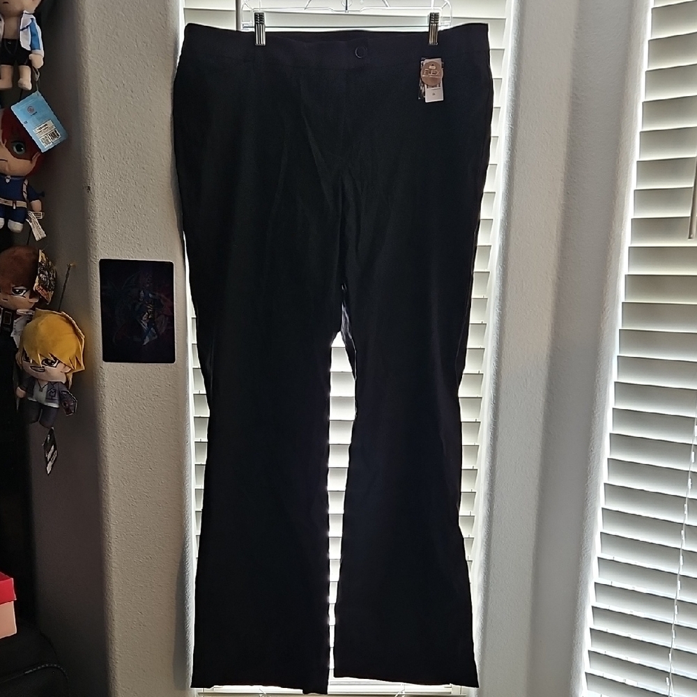 Lane Bryant Black Women's Trousers - Flared Leg